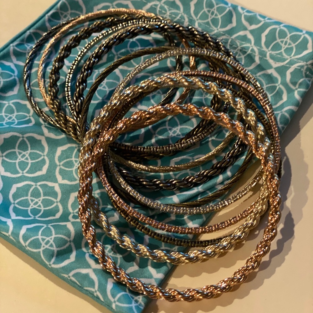 Kendra Scott Bangle Bracelet Set Multi Tone